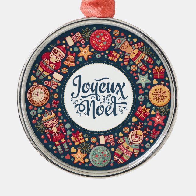 Joyeux Weihnachten Ornament (Vorne)