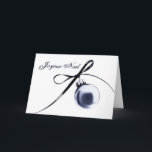 Joyeux Weihnachten Ornament Card<br><div class="desc">Ein schlichtes Weihnachtsschmuck mit Band,  in bluesteel mit französischem Gruß getönt: Joyeux Weihnachten. Komplett anpassbar für Sie zu personalisieren,  wie Sie möchten!</div>