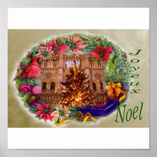 JOYEUX WEIHNACHTEN-PARIS-WEIHNACHTSplakat Poster