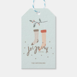 Joyeux Weihnachten Skandinavier Strumpf Weihnachte Geschenkanhänger