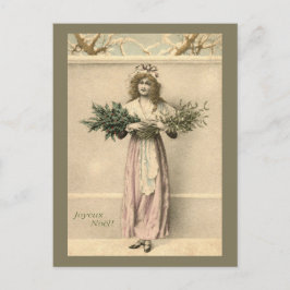 Joyeux Weihnachten Vintag Französisch Weihnachtsgr Postkarte