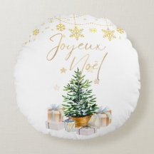 Joyeux Weihnachten Weihnachtsbaum Gold Schneeflock