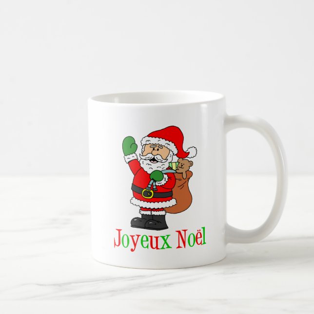 Joyeux Weihnachten Weihnachtsfeier Tasse (Rechts)