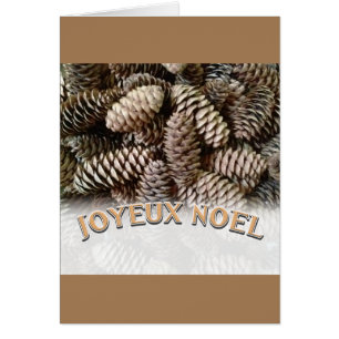 Joyeux Weihnachten Weihnachtsfeiertag Pine Cone