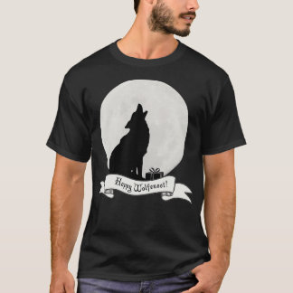 Joyeux Wolfenoot Wolf et T-shirt Pleine lune
