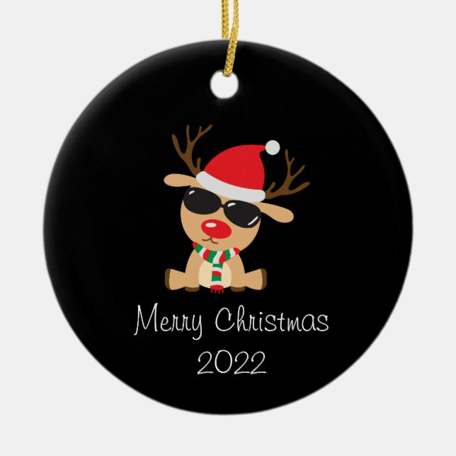 joyeux xmas 2022 ornement céramique (Devant)