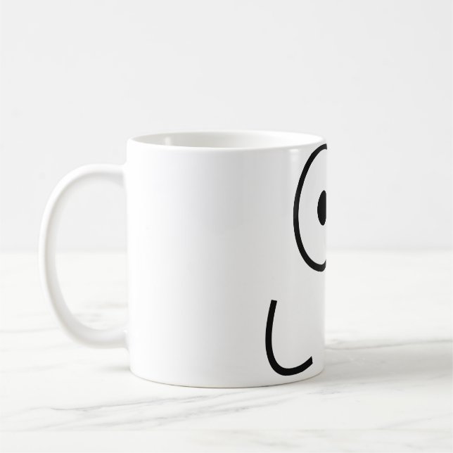 Joyeux yeux et bouche - Mug (Gauche)
