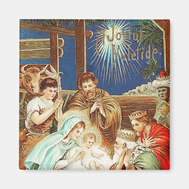 Joyeux Yuletide Magnet Vintage (Devant)