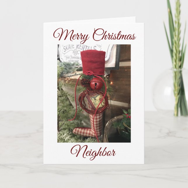 JOYEZ NOËL À LA CARTE DE VACANCES *VOISIN* (Devant)