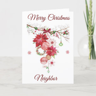 JOYEZ NOËL À **VOISINE** CARTE DE VACANCES