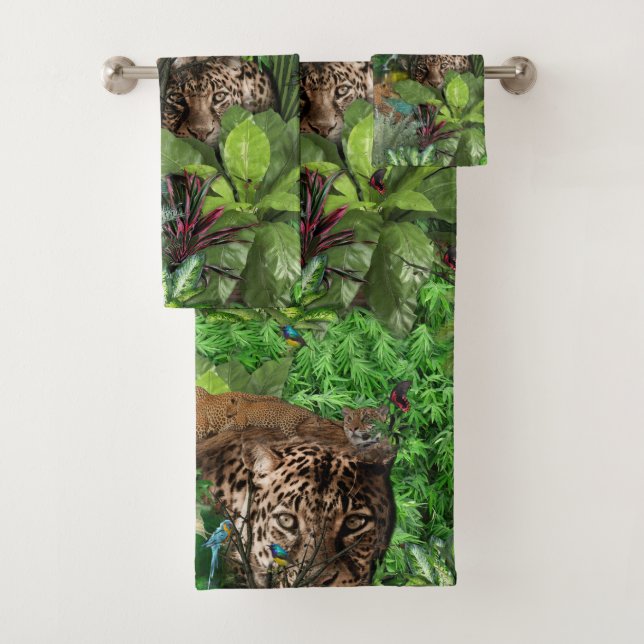 Joyful African Jungle Badhandtuch Set (Insitu)