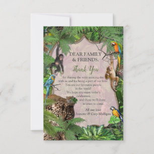 Joyful African Jungle RSVP Karte