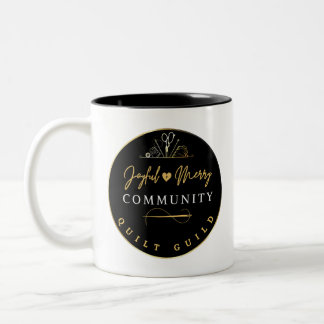 Joyful and Merry Community Quilt Guild Zweifarbige Tasse