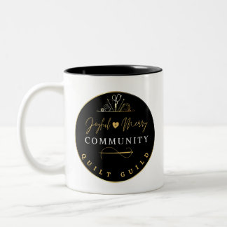 Joyful and Merry Community Quilt Guild Zweifarbige Tasse