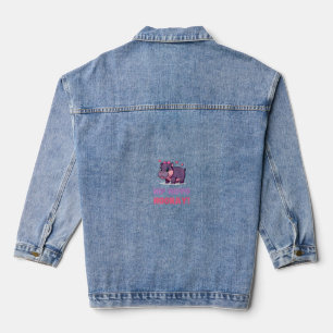 Joyful ANGESAGT HIPPO HOORAY MOO DENG Hippo Theme  Jeansjacke