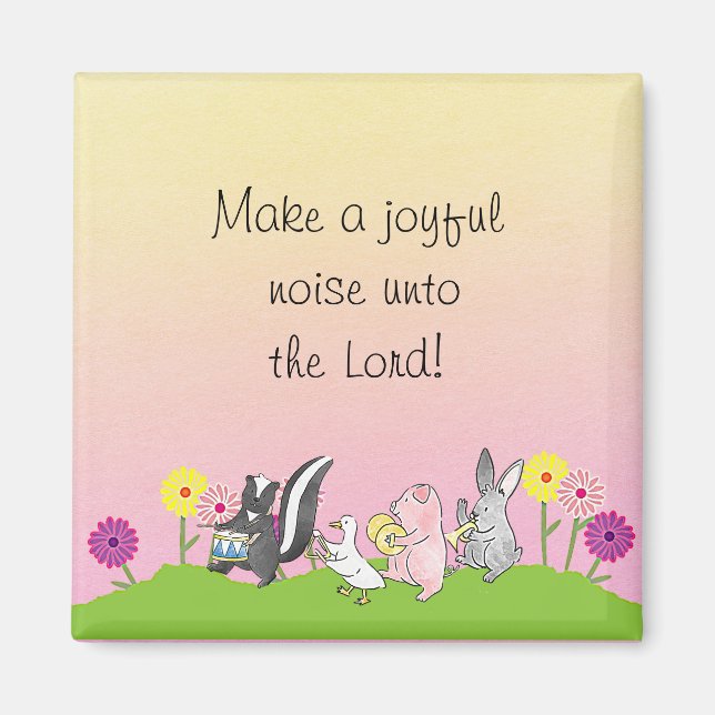 Joyful Animal Musicians Magnet (Vorne)