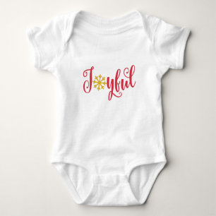 Joyful Baby Outfit - Sweet Christmas Bodysuit Strampler
