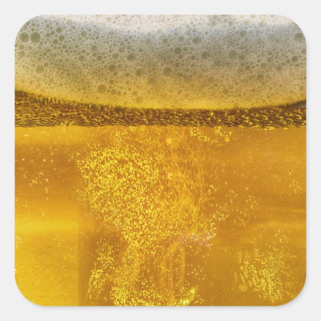 Joyful Biergalaxy a Celestie Quenching Quadratischer Aufkleber (Vorderseite)