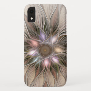 Joyful Blume Abstrakt Beige Brown Fraktal Case-Mate iPhone Hülle