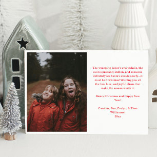 Joyful Chaos Funny Family Weihnachten Foto Niedlic