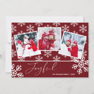 Joyful Christmas Foto Feiertagskarte