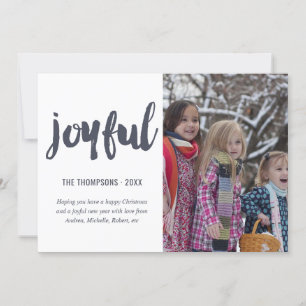 Joyful Christmas Foto Feiertagskarte