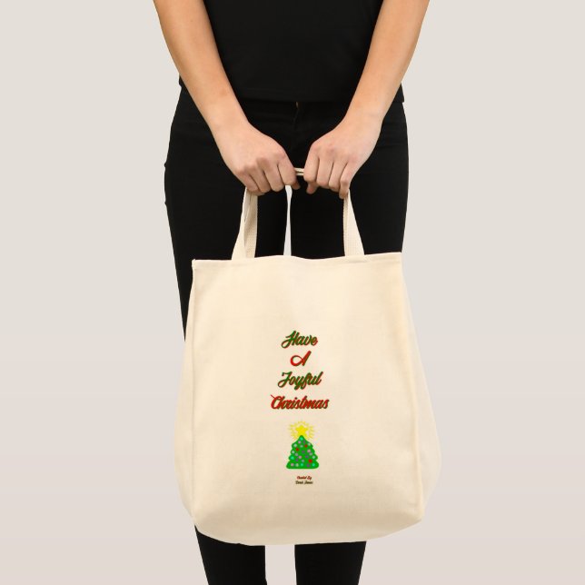 Joyful Christmas Grocery Tasche (Vorderseite (Produkt))