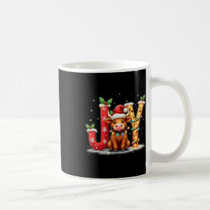 Joyful Christmas Highland Kuh Familie Funny Matchi Kaffeetasse
