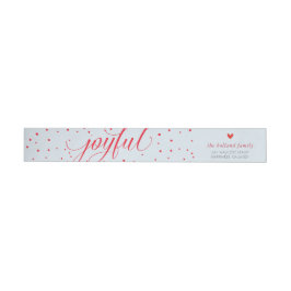 JOYFUL CHRISTMAS HOLIDAY Stilvoll kalligraphisch r