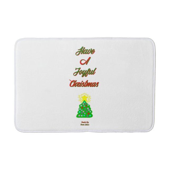 Joyful Christmas Medium Bath Mat Badematte (Vorderseite)