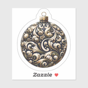 Joyful Christmas Ornament Aufkleber