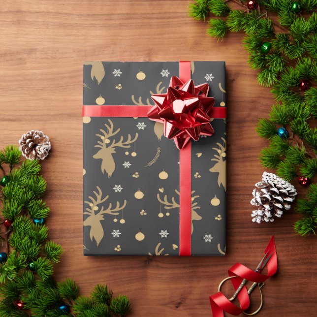 Joyful Christmas Reh Packpapier (Feiertagsgeschenk)