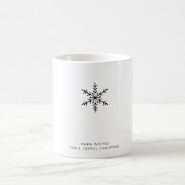 Joyful Christmas Snowflake Tasse