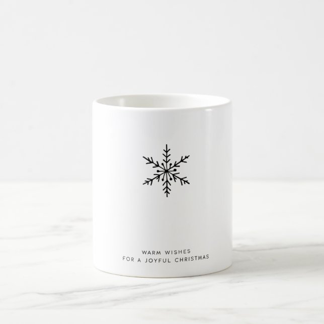 Joyful Christmas Snowflake Tasse (Mittel)