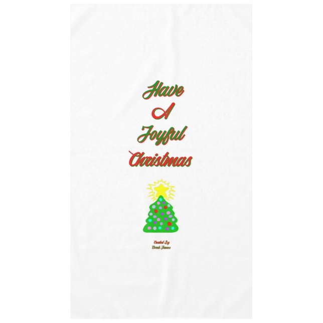 Joyful Christmas Tablecloth Tischdecke (Vorderseite)
