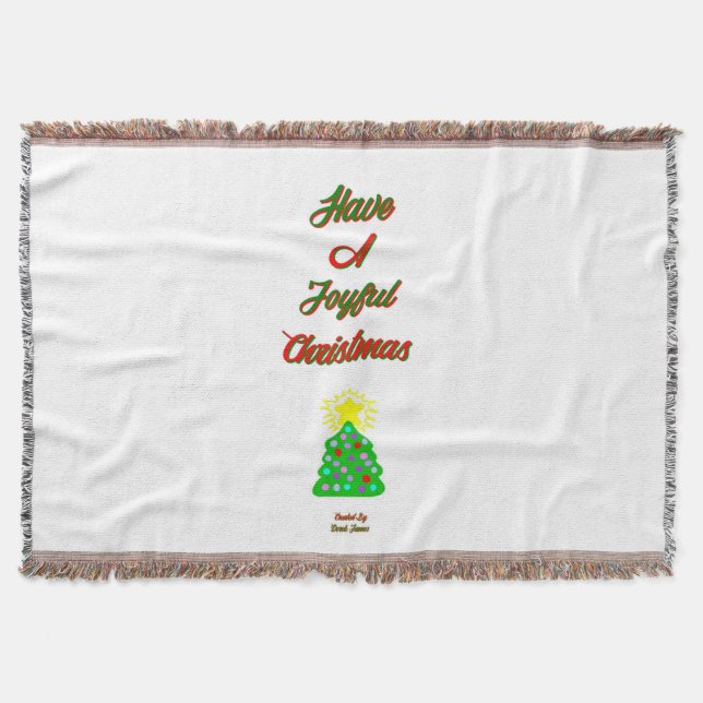 Joyful Christmas Throw Blanket Decke (Vorderseite)