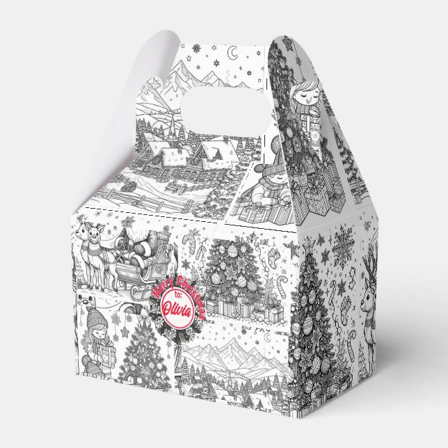 Joyful Colors Christmas Wrap Geschenkschachtel (Vorderseite)