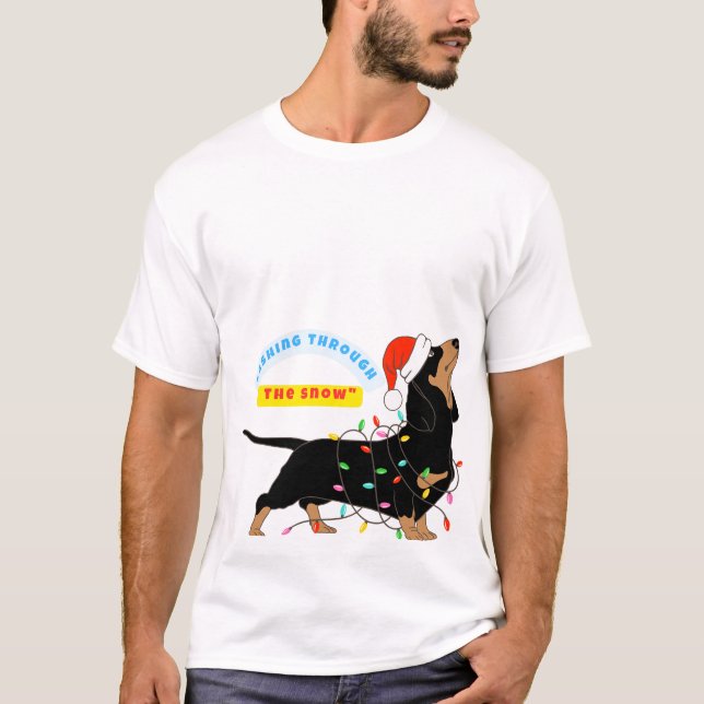 Joyful Dashing Through the Christmas Snow"_ T-Shirt (Vorderseite)