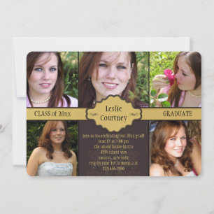 Joyful Day Photo Graduation Invitation
