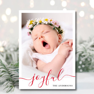 Joyful Elegantes Foto Weihnachten