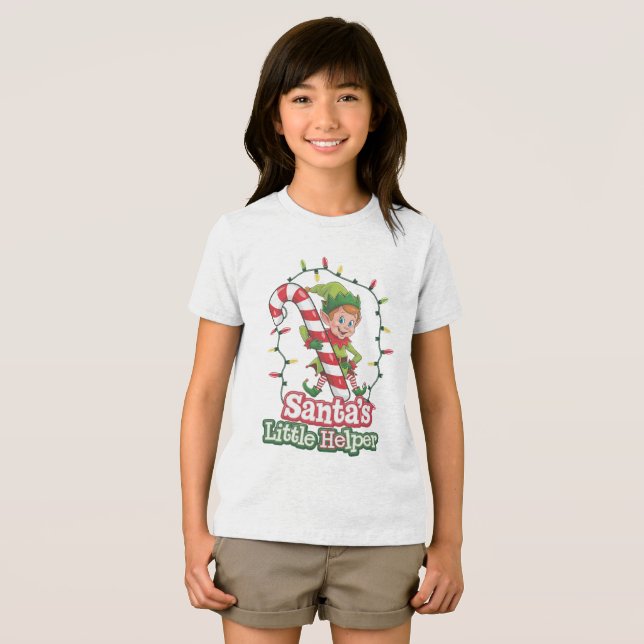 Joyful Elf Tri-Blend Shirt (Vorderseite Voll)