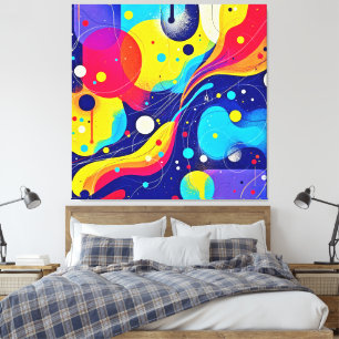 Joyful Energy Flow Art Leinwanddruck