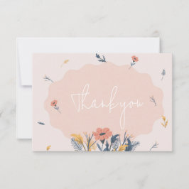 Joyful Floral Wedding Einladung Danke Cards
