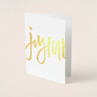 "Joyful" Foil Grußkarte Folienkarte