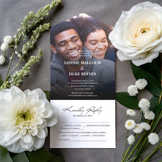 Joyful Fun Foto Wedding All In One Einladung (Von Creator hochgeladen)