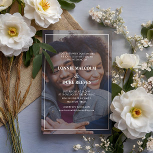 Joyful Fun Foto Wedding Einladung