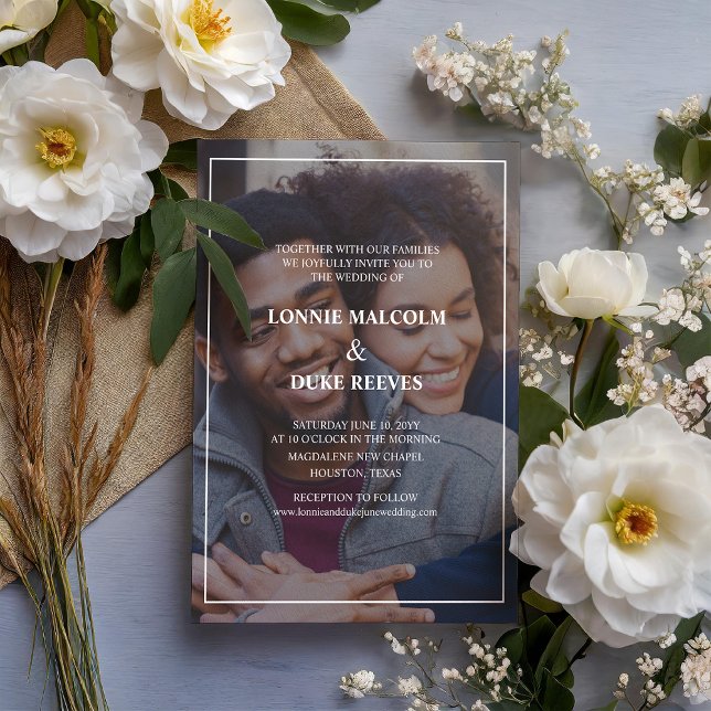 Joyful Fun Foto Wedding Einladung (Von Creator hochgeladen)