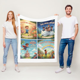 Joyful Garden Adventures for Kids & Pets Fleecedecke