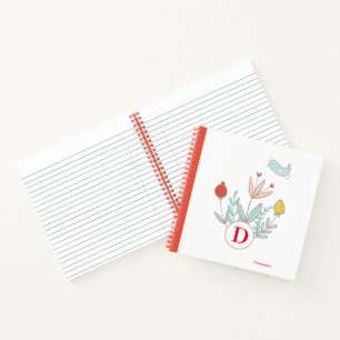 Joyful Garden Bird Spiral Notebook Notizbuch