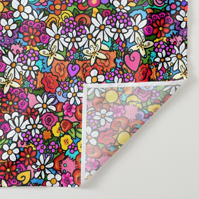 Joyful Garden Wandteppich (Detail)